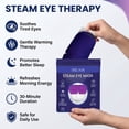 thumbnail image 3 of Steam Eye Mask Heated Warm Compress Disposable Self-Heating Lavender, 5 Masks, Sleep, Spa, Travel Essentials & Relaxation Gifts, 3 of 7