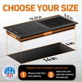 thumbnail image 6 of 4x14 Inch Decorative Floor Register Vent with Mesh Cover Trap, Contemporary, Matte Black, 6 of 6