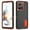 H, variant on TECH CIRCLE for Motorola Moto G Power (2025) Case, Anti-Drop Hybrid Heavy Duty Protective Phone Cover Shockproof Rugged Military Bumper Tough Kickstand Cover,Orange