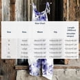 thumbnail image 3 of Gamivast Linen Summer jumpsuit for Women Floral Print Adjustable Strap Jumpsuit Bib Overalls Loose Fit Wide Leg Pants Breathable Soft Comfy Beach Holiday Outfit, 3 of 5