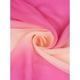 thumbnail image 3 of INSPIRAR CHIC Bufanda de Mujer Chiffon Seda Color Gradiente Ligera Larga Chal Rosa Pálido Fucsia, 3 of 7