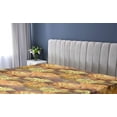 thumbnail image 5 of Ambesonne Floral Fitted Sheet, Warm Tone Nostalgia Flowers, Twin XL Size, Mustard Apricot Redwood, 5 of 5