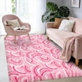thumbnail image 1 of MeyJey Alfombra de Área de 4' X 6' para Sala de Estar, Alfombras Suaves y Esponjosas para la Decoración de la Sala de Estar y el Recámara, Rosa, 1 of 1