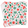 thumbnail image 3 of Monebena Waxed Deli Paper Sheets 100 Pcs, Merry Christmas Food Basket Liners for Sandwiches Fries 12 * 12 Inch,X'mas Burgers Deli Wrap Wax Paper Sheets Snowflakes Santa M01, 3 of 6