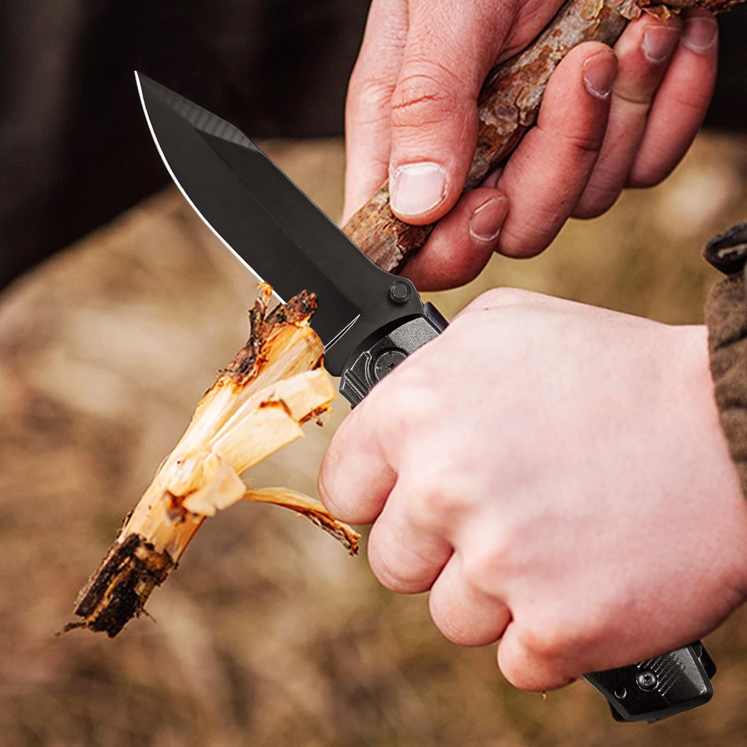 Multitool Knife – 15-in-1 Pocket Knife with Wire Strippers, Wire Cutter, 9 Screwdrivers, Bottle Opener – Perfect Gifts for Men, Dad – Camping Gear for Christmas, Father’s Day, Birthdays