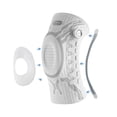 thumbnail image 1 of Kuangmi Knob Knee Brace for Pain Relief, Knee Support with Patella Gel Pad & Side Stabilizers, Compression Knee Sleeve for Workout, Arthritis, Joint Pain, Meniscus Tear (White,Left,Large,Single), 1 of 8