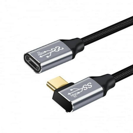 Chenyang CY Left and Right Angled USB-C USB 3.1 Type C Male to Female Extension Data Cable 10Gbps 100W with Sleeve for Laptop price history on PriceWatchPro