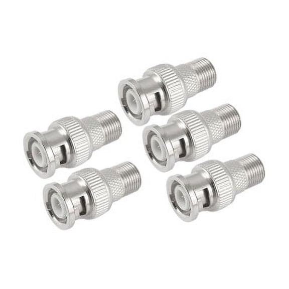 Unique Bargains RG59 RG6 Cable F type Female Jack to BNC Male Plug RF Coax Connector 5Pcs