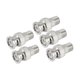 thumbnail image 1 of Adaptador de conector coaxial RF hembra F a macho BNC de 5 piezas para RG6 RG59, 1 of 2
