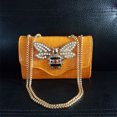 thumbnail image 2 of Bolso de mano con estampado de piedras, de piel de cocodrilo, tipo bandolera, para mujer, 2024, de marca de lujo, tipo mensajero, con cadena, 2 of 5
