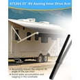 thumbnail image 4 of 675364 33" RV Awning Inner Drive Arm, Aluminum Rail Anti-Rust Awning Pitch Arm Fit for Solera Regal 63" Assemblie, 4 of 6