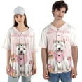 thumbnail image 4 of Happy Mother's Day West Highland White Terrier Love Dog Mom Heart Flower All Over Print 3D Baseball Shirt Westie Westy Dog Lover Softball Sport - 12004, 4 of 6