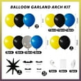 thumbnail image 2 of WuPing 120 Pcs Balloon Arch Kit for Birthday, Party, Baby Shower, Black, Yellow, Gray, Blue Color, 2 of 7