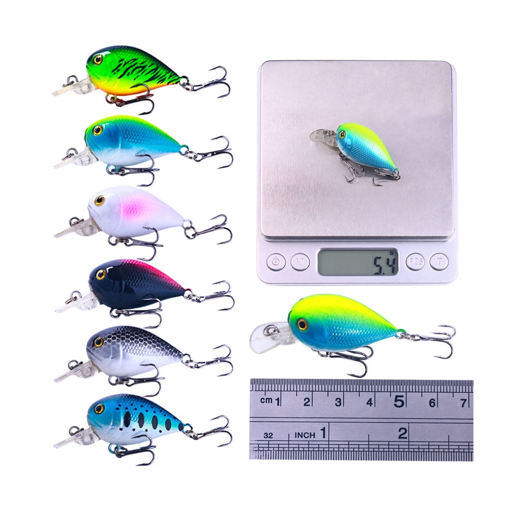 HENGJIA Crankbait for Bass Fishing 1.96inches Shallow Diving Crank Bait Square Bill for Shallow Diver Saltwater and Freshwater Crank baits Fishing Lures