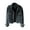 Black, variant on Women Denim Jacket Solid Color Single-breasted Short Breathable Keep Warm Beads Decor Long Sleeves Cardigan Imitation Pearl Autumn Coat Female Clothes