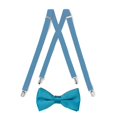 thumbnail image 1 of Suspender & Bow Tie Set (Kids, Turquoise), 1 of 4