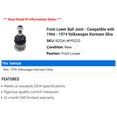thumbnail image 2 of Front Lower Ball Joint - Compatible with 1966 - 1974 Volkswagen Karmann Ghia 1967 1968 1969 1970 1971 1972 1973, 2 of 2