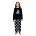 thumbnail image 4 of Snowman Playing Hockey Family Christmas Pajamas, Matching Holiday Hockey Pjs For Family And Pet, Black Blue White, 4 of 7