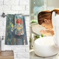 thumbnail image 7 of Yayeee 2 Pack Hand Towels for Bathroom 100% Cotton 16" x 28" Soft Absorbent Kitchen Towel, Sunshine Goldfish, 7 of 7