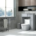 thumbnail image 6 of HOMCOM Freestanding Over the Toilet Bathroom Cabinet with Adjustable Shelves, Toilet Rack, Space Saver, Bathroom Storage Organizer, 6 of 9