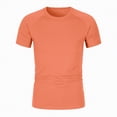 thumbnail image 6 of NIEWTR Baby Toddler Solid Color Short Sleeve T-Shirts for Boys Boys Summer Basic Cotton Crewneck Tee Shirt Tops（Gold,3-4 Years), 6 of 7