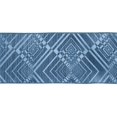 thumbnail image 2 of Vickerman Q151286 Blue Geometric Jacquard Ribbon, 6 in. x 10 yard, 2 of 2