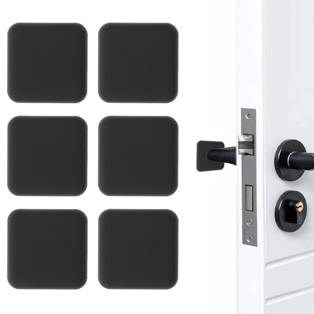 Protector de pared de topes de puerta, Protector de perilla de puerta de silicona, Protector de pared, silenciador de parachoques de manija de puerta autoadhesivo, 6 uds.