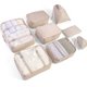 thumbnail image 1 of Koffer Organizador set, Cubos de embalaje Kleidertaschen Schuhbeutel Reiseorganizer Packwürfel Kosmetik Travel Organizer Packtaschen für Koffer (8 teilig, Beige) Vhermosa OTTO-WX-0572, 1 of 6