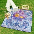 thumbnail image 6 of Bohemian Color Outdoor Picnic Blanket, Foldable Waterproof Beach Mat, Portable Beach Blanket for Beach Camping, Hiking, Family Concerts, 6 of 7