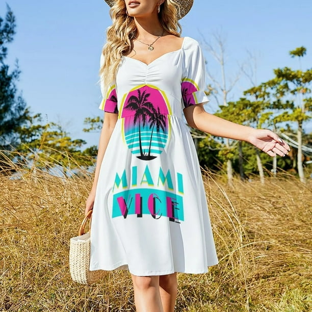 miami vice dress Miami Vice Retro Super Car Design -1980s Visions" A-Line Dress for Sale by  RETRO1985
