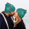 thumbnail image 5 of Picia Boho Dreamcatcher Pattern Knitted Beanie Hat for Men and Women , Unisex Winter Warm Stretchy Knit Cap Thick Fisherman Beanies Cuffed Plain Skull Caps, 5 of 6