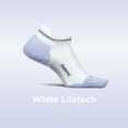 thumbnail image 3 of Feetures Elite Max Cushion No Show Tab Ankle Socks - Sport Sock with Targeted Compression - White Lilatech, S (1 Pair), 3 of 7