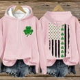 thumbnail image 2 of Womens Sweaters St. Patrick's Day Irish American Flag Hoodie Funny Graphic Casual Long Sleeve Sweatshirt Xl Size Sweaters For Women, 2 of 6