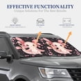 thumbnail image 4 of Honeii Cute Axolotl Sakura Blossoms Print Foldable Car Sun Shade for Windshield, 2-Piece UV Protection Shade, Protects Car Interior, Ideal for Cars, Trucks, SUVs-Medium, 4 of 6