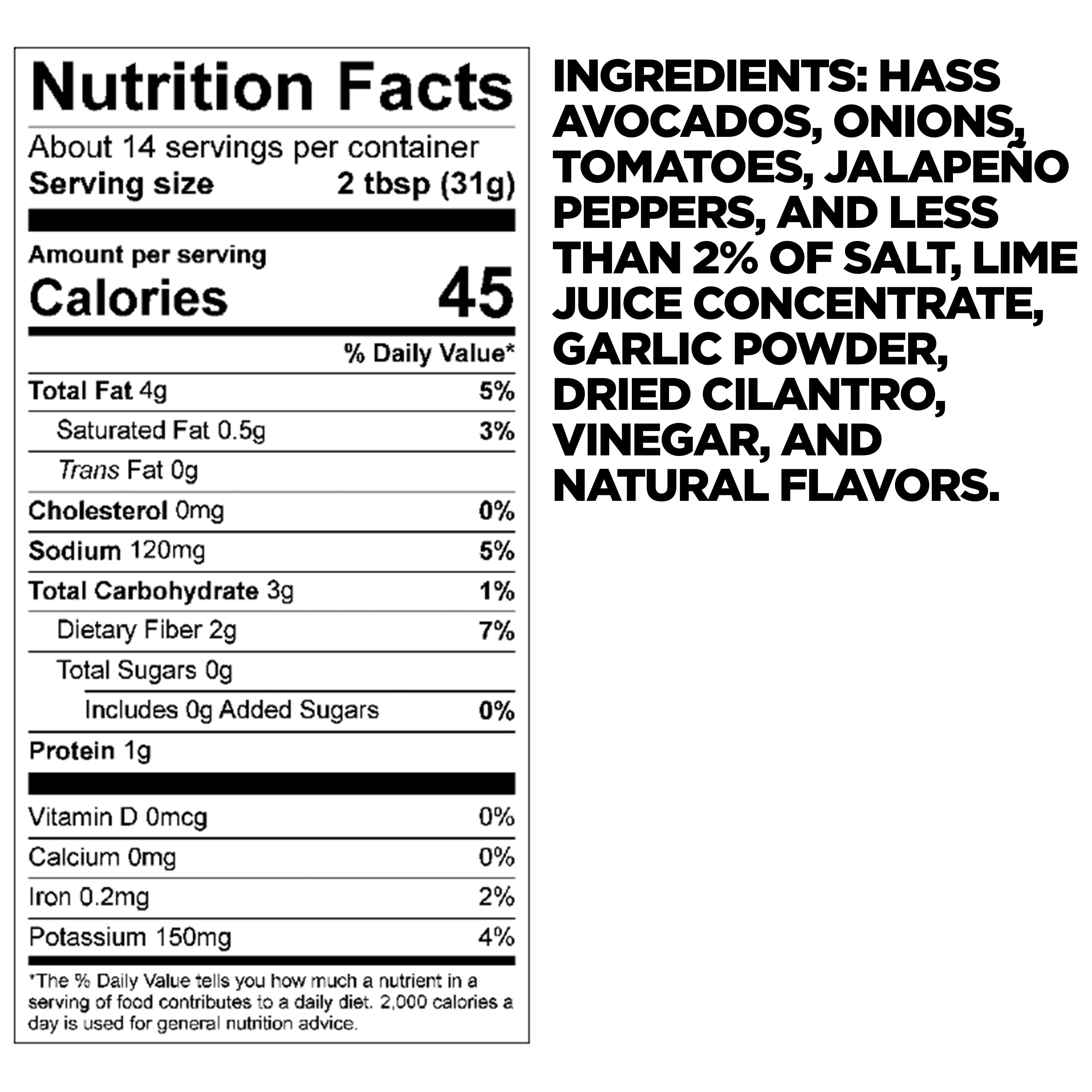 Tostitos Chunky Guacamole Mild Hint of Lime 15 oz