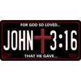 thumbnail image 1 of John 3:16 For God So Loved Photo License Plate, 1 of 1