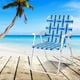 thumbnail image 1 of Costway 6 Sillas Plegables para Playa con Reposabrazos y Estructura en Acero en Forma de U Azul 57 x 59 x 78 cm, 1 of 9