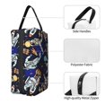thumbnail image 3 of Goofa Astronauts in sport Printed Toiletry Bag with Handle,Large Capacity Travel Makeup Cosmetic Bag for Women, Carry on Airport Airline Compliant Bag, 3 of 9