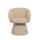 thumbnail image 1 of Ilios Innova | Silla Capri Giratoria 360° de Acento, Sillón Moderno Tapizado con Textura tipo Bouclé, Diseño Orgánico para Comedor, Sala o Recámara, Estructura de Madera Robusta, Color Beige, 1 of 9
