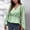 Mint Green, variant on BLTIBY Long Sleeve Shirts for Women Solid Color V Neck Waist Lantern Sleeve Top Casual Fashion Comfy Lightweight Pullover Blouse White XL