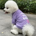thumbnail image 7 of Ympkerial Funny Dog Shirts for Puppies Soft Cotton Breathable Pet Apparel Cute Sleeveless Tank Top with Playful Print Design Comfortable Casual Wear for Small Medium Large Breed Dogs Pink, 7 of 7