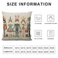 thumbnail image 5 of GOSMITH Merry Christmas Throw Pillow Cover Nutcracker Christmas Decor Winter Holiday Party Cushion Case Decoration for Sofa Couch, 5 of 5