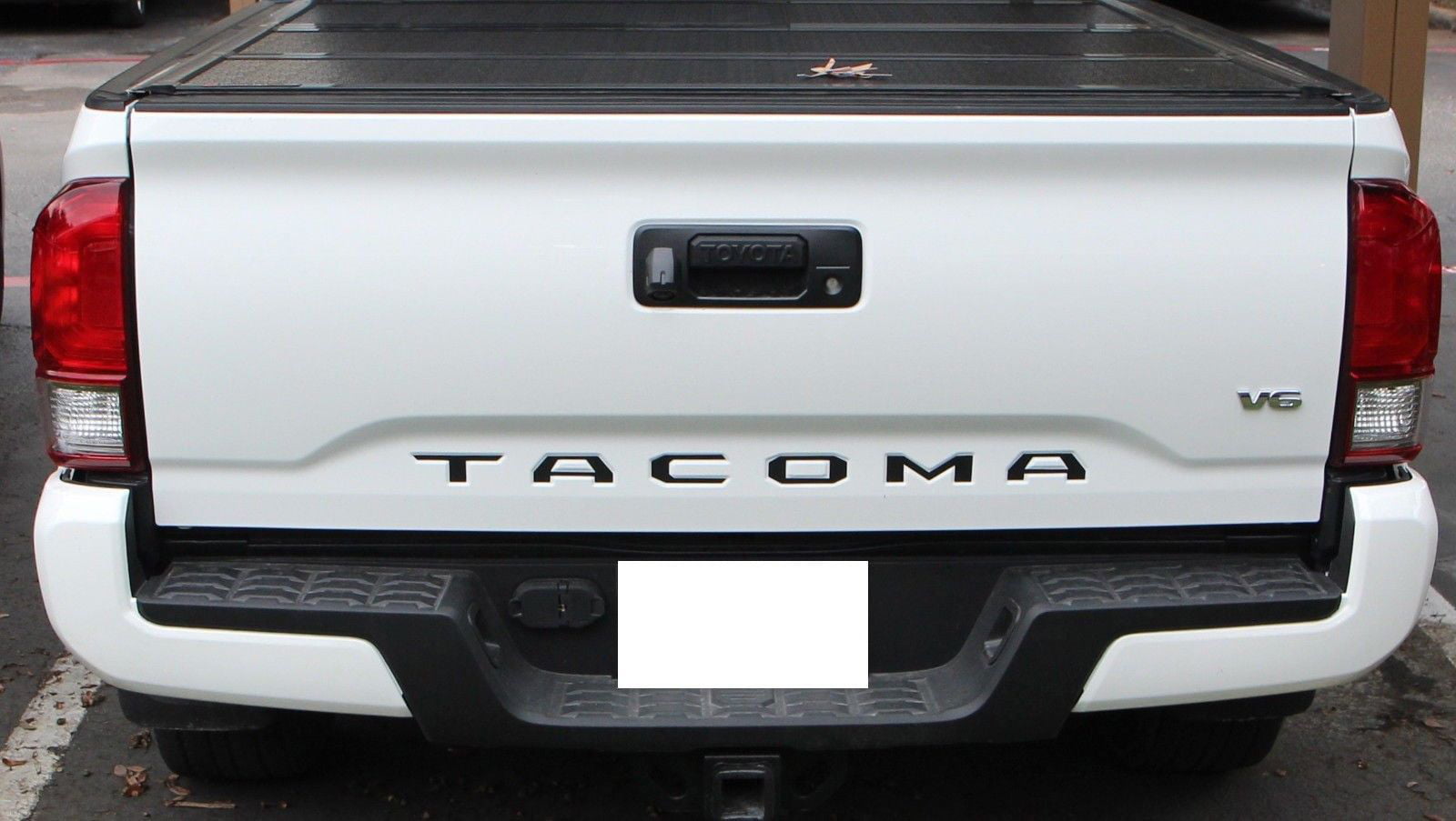 iFJF Rear Tailgate Letter Insert Tacoma Decal Sticker for 2016-2018 Toyota Tacoma-ABS Plastic and Matte 3D Black. 