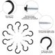 thumbnail image 4 of 10Pcs Iron Ceiling Screw Cup Hooks Hanging Heavy Duty Screw-in Hanging Hook Suitable For Outdoor Indoor Garage Home Supplies, 4 of 5