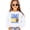White Sweatshirt, variant on Retro Blue And Yellow Game Day Sweatshirt for Women, Teens & Kids Girly Football Sweater Gray Sweatshirt Adult Large