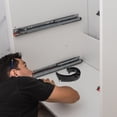 thumbnail image 1 of SEWACC Wire Shelving Accessories Closet Rod Support Plastic Support Black 1Set, 1 of 8