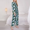 thumbnail image 3 of Vsdgher Sweet Dream Lamb Pajamas Set Long Sleeve Sleepwear Womens Button Down Nightwear Pj Sets-X-Large, 3 of 7