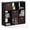 Dark Walnut, variant on SONGMY Simplistic 9-Cube Organizer with Bins, Small Size (Assembled unit dimensions : 7.9"D x 26.5"W x 26.7"H inches), Espresso/Black