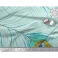 thumbnail image 2 of Soimoi Cotton Duck Fabric Peacock Feather Print Fabric by The Yard 42 Inch Wide, 2 of 3