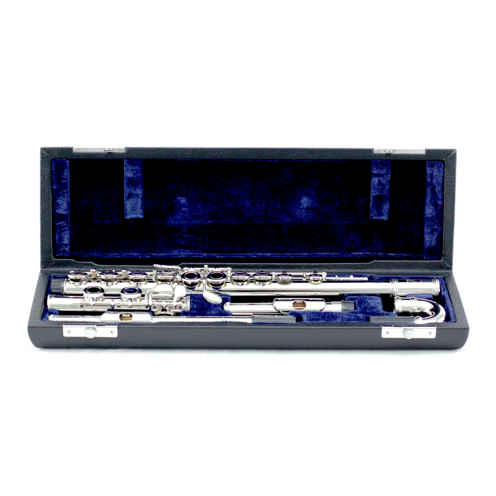 Sky C Flute with Lightweight Case, Cleaning Rod, Cloth, Joint Grease and Screw Driver - Curved Nickle